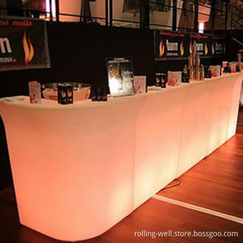 Illuminated LED Bar Table, Party Club LED Bar Counter, Lighting LED Bar Counter